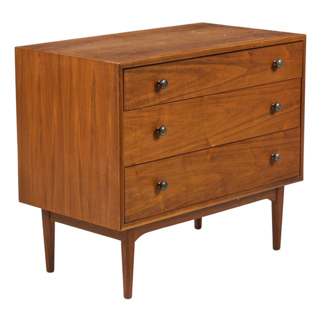 1960s Walnut Chest of Drawers by Kipp Stewart for Drexel Declaration Mid Century For Sale