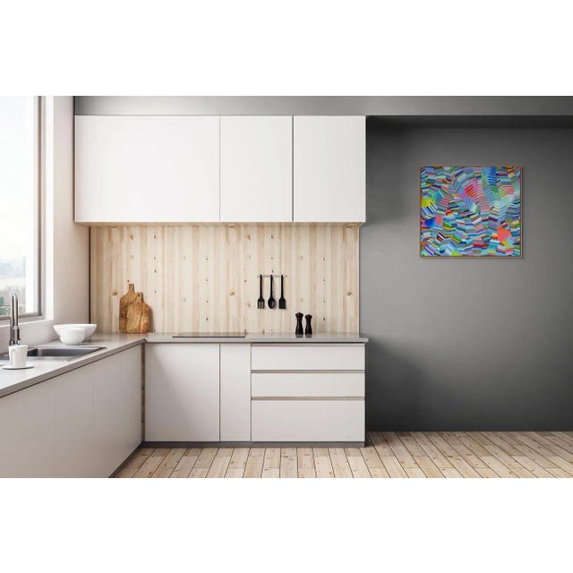 Abstract Contemporary Abstract Acrylic on Canvas Painting "Negotiation 3" by Martina Nehrling For Sale - Image 3 of 6