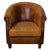 Vintage Dutch Cognac Colored Leather Club Chair For Sale
