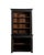 Black Patinated Louis Philippe Cabinet with Mesh Screen Doors, Antique, France, 19th Century For Sale