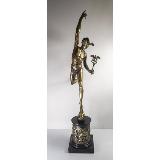 We are selling this great Grand Tour bronze of Flying Mercury after Giambologna. This example is quite large and has...