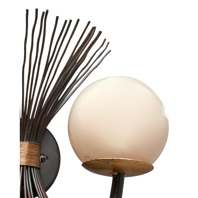 Vintage Mid-Century Italian Sconces For Sale - Image 4 of 9