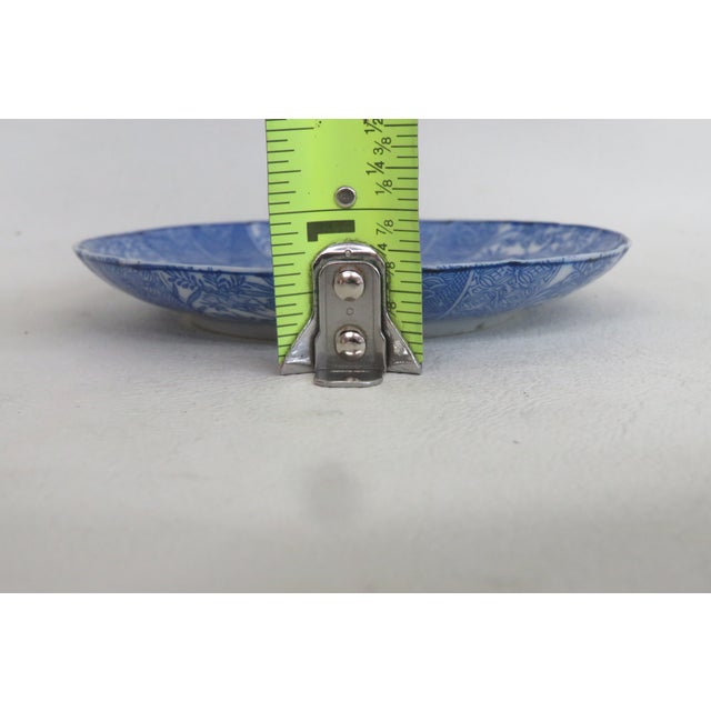 Chinese Porcelain Saucer Blue and White Small Plate Kraak Style Dish 4526b For Sale - Image 14 of 15