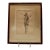 Robert Henry Nude Figural Study 1963 Ink Wash Drawing Framed For Sale