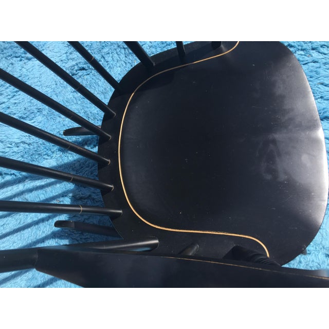 U.S. Naval Academy Captains Wood Rocking Chair Chairish