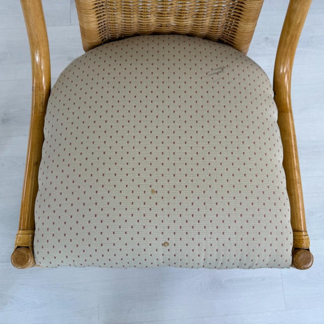 Brown Dutch Vintage Wicker Dining Chairs – Set of 4 For Sale - Image 8 of 13