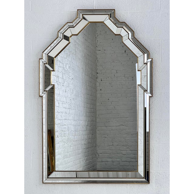 Art Deco Bevelled Mirror from Deknudt For Sale - Image 3 of 11