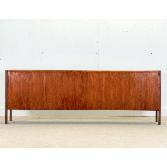 Mid-Century Sideboard with Brown Leather Handles by Meredew, 1960s For Sale - Image 18 of 18