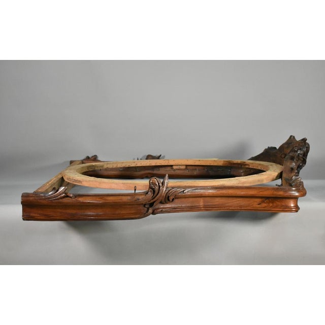 Large Louis XV French Bed Canopy in Walnut For Sale - Image 13 of 17