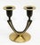 Candlestick Candle holder most likely made by Richard Rohac (1906–1956), Vienna, circa 1950 Bronze with black patina,...