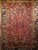 Textile Vintage Persian Heriz Serapi Rug, Hand-Knotted Wool, All-Over Geometric Pattern, Red & Navy, 7x10 For Sale - Image 7 of 14