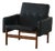 Easy Chair in Oak and Leather by Jørgen Bækmark for FDB Møbler, Denmark, 1960s For Sale