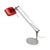 Vintage Red and Chrome Table Lamp, 1980s For Sale - Image 14 of 14