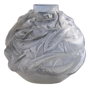 René Lalique Oleron French Fish Vase