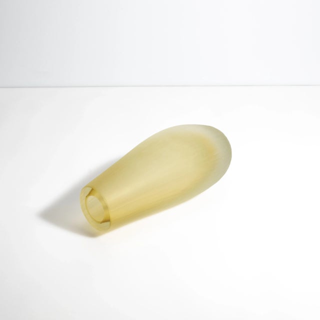 Hand Blown Murano Vase Canetto in Tobacco For Sale In Los Angeles - Image 6 of 9