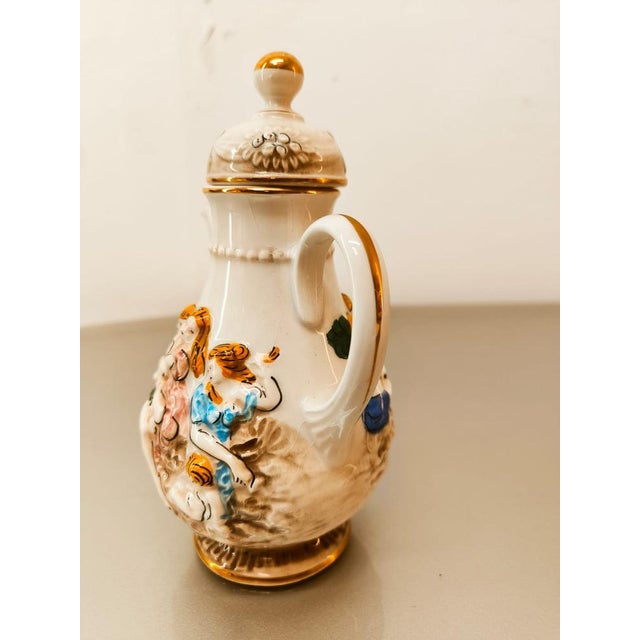Mid-Century Modern Ceramic Jug from Capodimonte For Sale - Image 3 of 11
