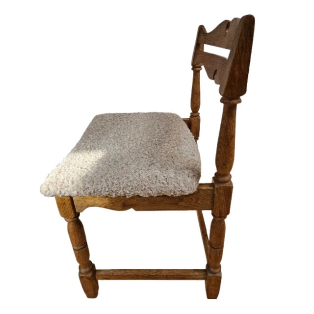 Mid-Century Modern Vintage Danish Oak Dining Chairs by Henning Kjærnulf, 1960s, Set of 6 For Sale - Image 3 of 8