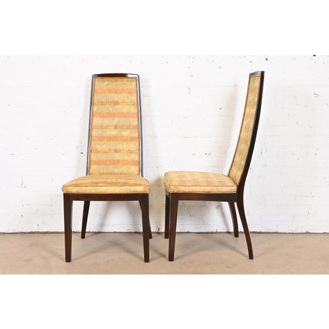 1960s John Widdicomb Mid-Century Modern High Back Dining Chairs, Set of Six For Sale - Image 5 of 13