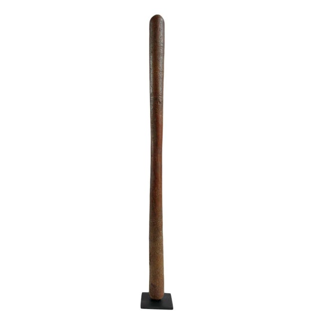 Brown Mid 20th Century Tuareg Wood Pestle Stick For Sale - Image 8 of 8
