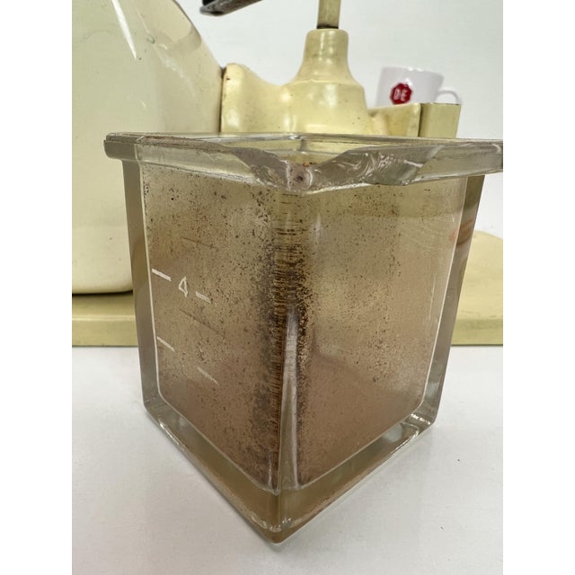 Dutch Wall Coffee Grinder with Cups and Container, 1950s, Set of 6 For Sale - Image 9 of 11