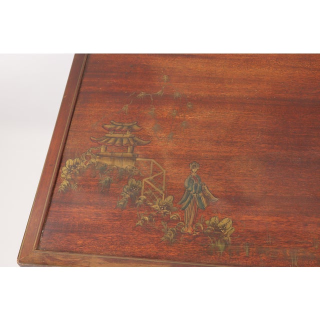 Vintage Springfield Furniture Works Oriental Painted Wood Coffee Table