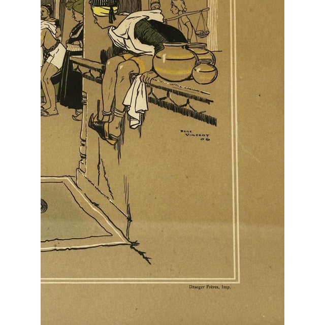 Rare original advertising illustration from a Berliet catalogue printed by the prestigious Draeger Printing House in 1907....