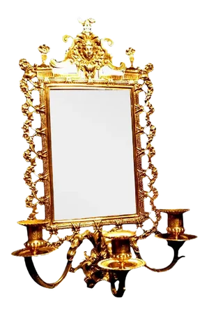 Historicist Wall Mirror in Bronze, France, 1870s