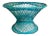 Spun Fiberglass Table Base in Turquoise For Sale