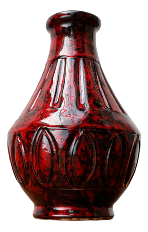 Mid-Century Italian Red Ceramic Vase from Bitossi, 1960s