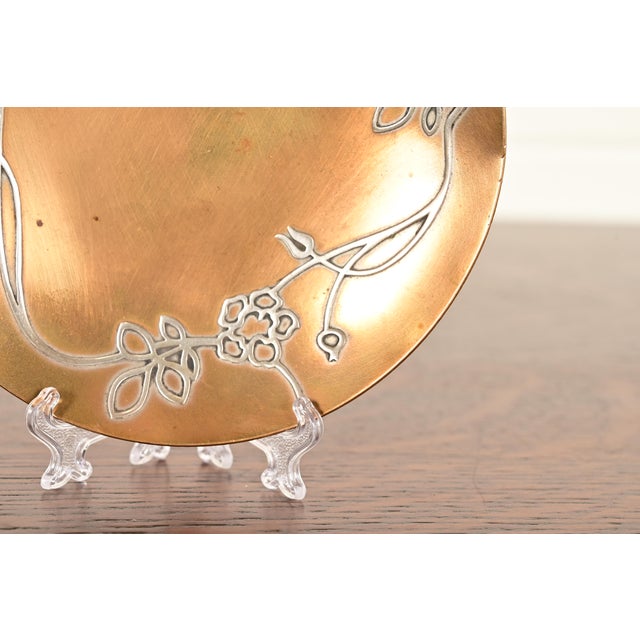 Heintz Arts & Crafts Sterling Silver on Bronze Plate For Sale In South Bend - Image 6 of 11