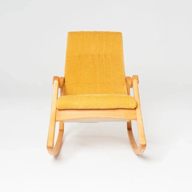 Brown Czech Rocking Chair attributed to Ton, 1960s For Sale - Image 8 of 12