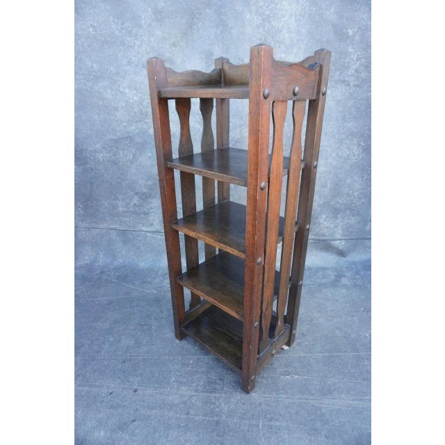 Brown Arts and Crafts Bookcase For Sale - Image 8 of 8