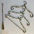 Gold Vintage Baroque-Style Coat Rack in Brass with Hangers and Shoehorn, 1970s, Set of 3 For Sale - Image 8 of 14
