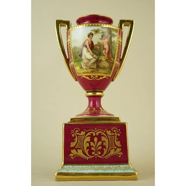 Empire Style Porcelain Vase with Mythological Scene by F. Koller for the Imperial Manufactory in Vienna, Austria, Late 1700s For Sale - Image 10 of 18