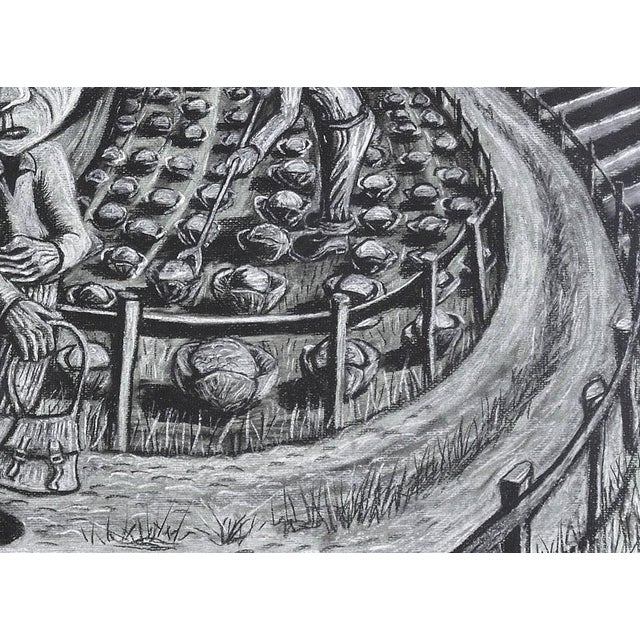 Julian Ruddock, First Day at School, Pastel Artwork, 1980s For Sale - Image 9 of 18