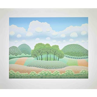 Ivan Rabuzin, Landscape, Screen Print, 1990s For Sale