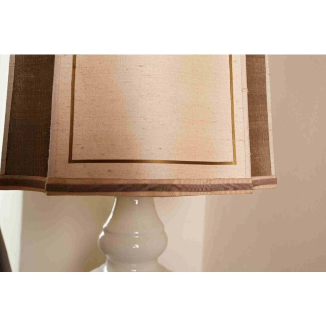 White Porcelain Table Lamp For Sale - Image 3 of 4