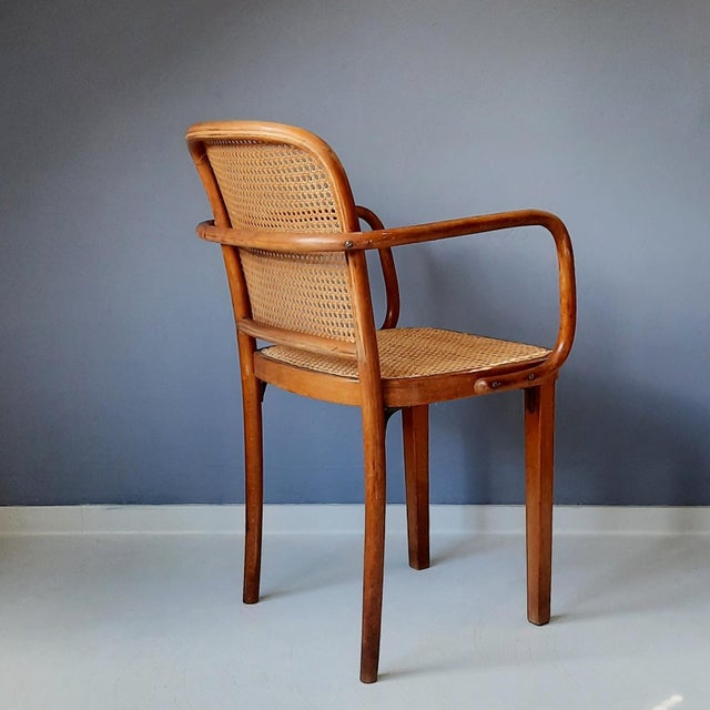 Thonet 811 F or Prague Chair by Josef Hoffmann for Thonet, 1930s For Sale - Image 4 of 15