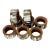 1960s 8 PCS Vintage Coastal Abalone Shell Napkin Rings For Sale