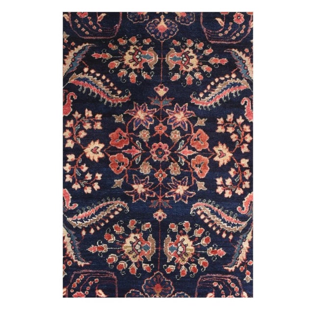 Traditional Antique Mohajeran Sarouk Rug 2'9'' x 5'2'' For Sale - Image 3 of 3