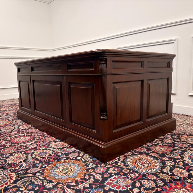 Large English Desk with Back Panel For Sale - Image 9 of 18