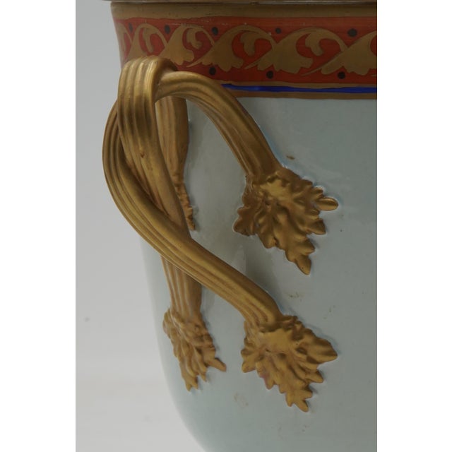 1980s 1980s Mottahedeh Porcelain Lidded Urn For Sale - Image 5 of 11