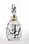 Art Deco Bohemian Bottle. Glass and metal. Includes original cap. Very good condition.