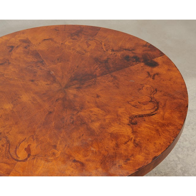 Carrie Bradshaw's Screen Used Burlwood Round Center Table For Sale - Image 9 of 18