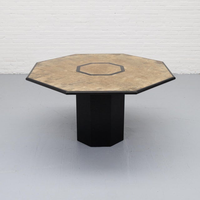 Octagonal Cork Dining Table, Italy, 1980s For Sale - Image 3 of 16