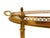 Metal Maison Jansen Attributed Brass Bar Cart Vintage French Mid-Century Modern Hollywood Regency For Sale - Image 7 of 13