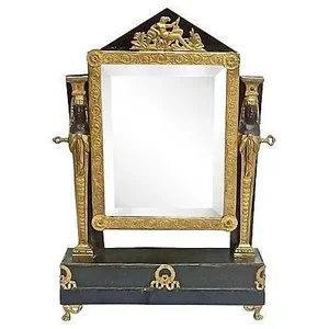 Antique French Empire Vanity Mirror