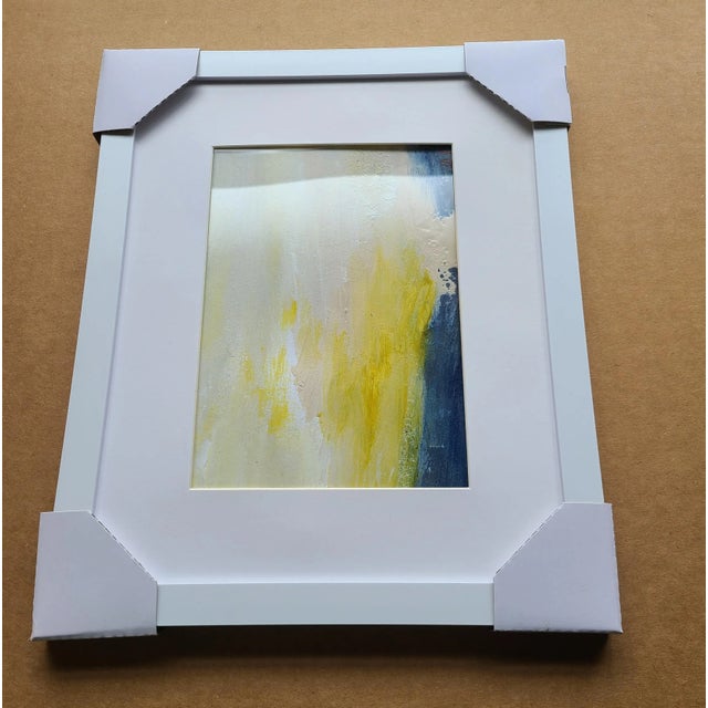 "October Shores" Coastal Landscape Original Abstract Painting by KR Moehr, Framed For Sale - Image 4 of 7