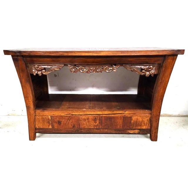 Vintage Sideboard Buffet Tv Console Sofa Table For Sale - Image 4 of 12