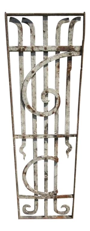 Antique Victorian Iron Garden Gate Element